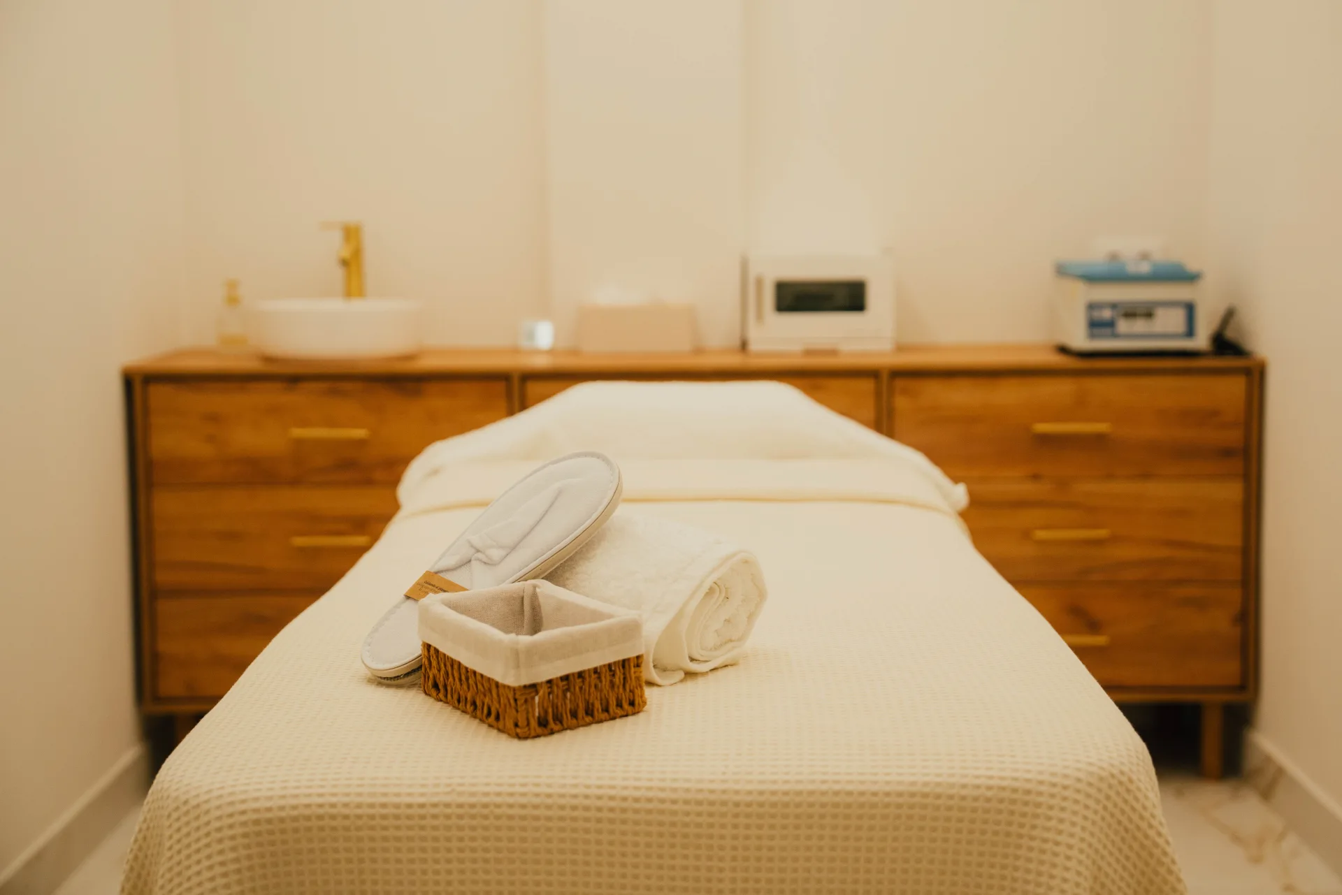 Cabina de tratamiento en The Noor Clinic